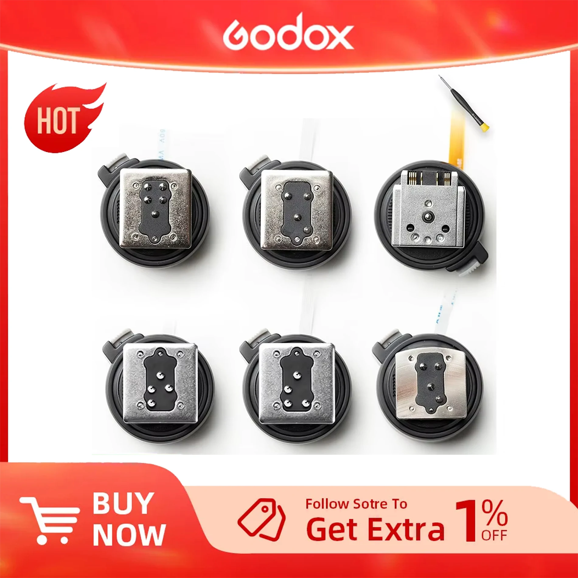 Godox XPROII Trigger Hot Shoe XPROII-C XPROII-N XPROII-S XPROII-F XPROII-O XPROII-L Replace Accessories for Canon Nikon Sony