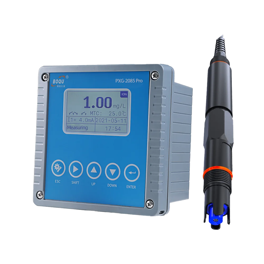 

BOQU PXG-2085Pro (K+) 0-5000 ppm Industrial Online Water Hardness Negative Ion Selective Meter Sensor