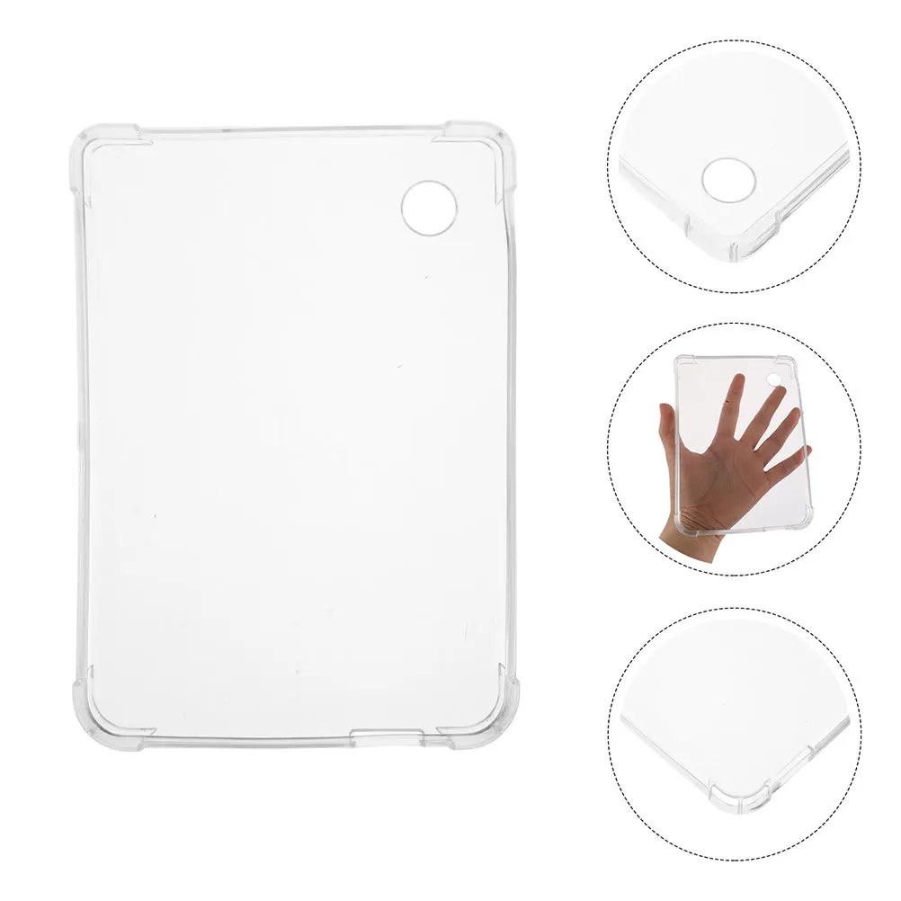 

2 pcs 6-inch Ebook Reader Case Transparent Protective Silicone Clear Pouch E-Reader Sleeve Shockproof for