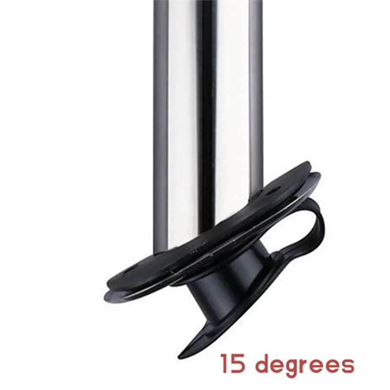 

Держатель удочки из нержавеющей стали, встроенный держатель удочки для морской лодки, запасные части, аксессуары, 15 градусов, 2 шт.