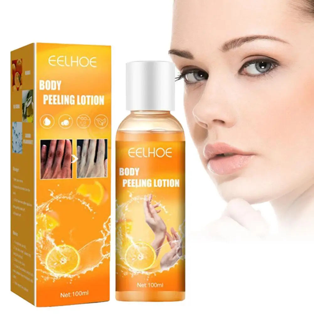 Loción exfoliante de naranja, Aceite Corporal, cera suave de Ramen, Gel de loción rasgable, venta al por mayor E0z2, 100ml