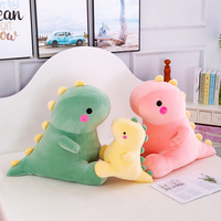 25CM Lovely Dinosaur Plush Toys Super Soft Cartoon Stuffed Animal Dino Dolls for Kids Baby Hug Doll Sleep Pillow Home Decor