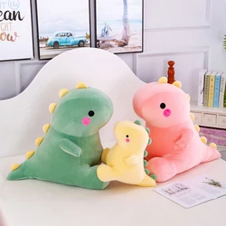 25CM Lovely Dinosaur Plush Toys Super Soft Cartoon Stuffed Animal Dino Dolls for Kids Baby Hug Doll Sleep Pillow Home Decor