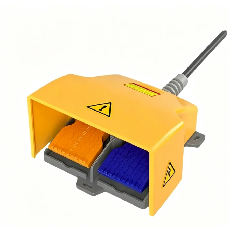 NEW  Three-sided Protective Industrial Aluminum Alloy Heavy-duty Double Foot Switch Accessories HRF-HD5NX