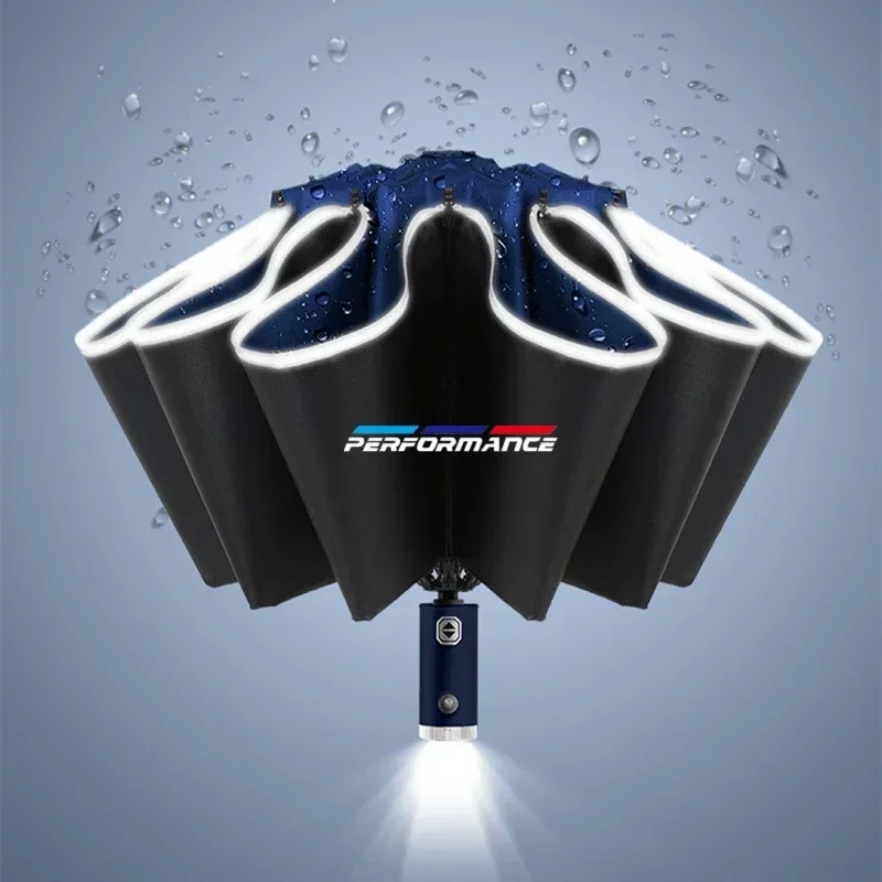 

Automatic Umbrella With Reflective Strip Rain Wind Resistant Led Light Umbrella for BMW E30 E34 E36 E39 E46 E60 E61 E84 E87 E90
