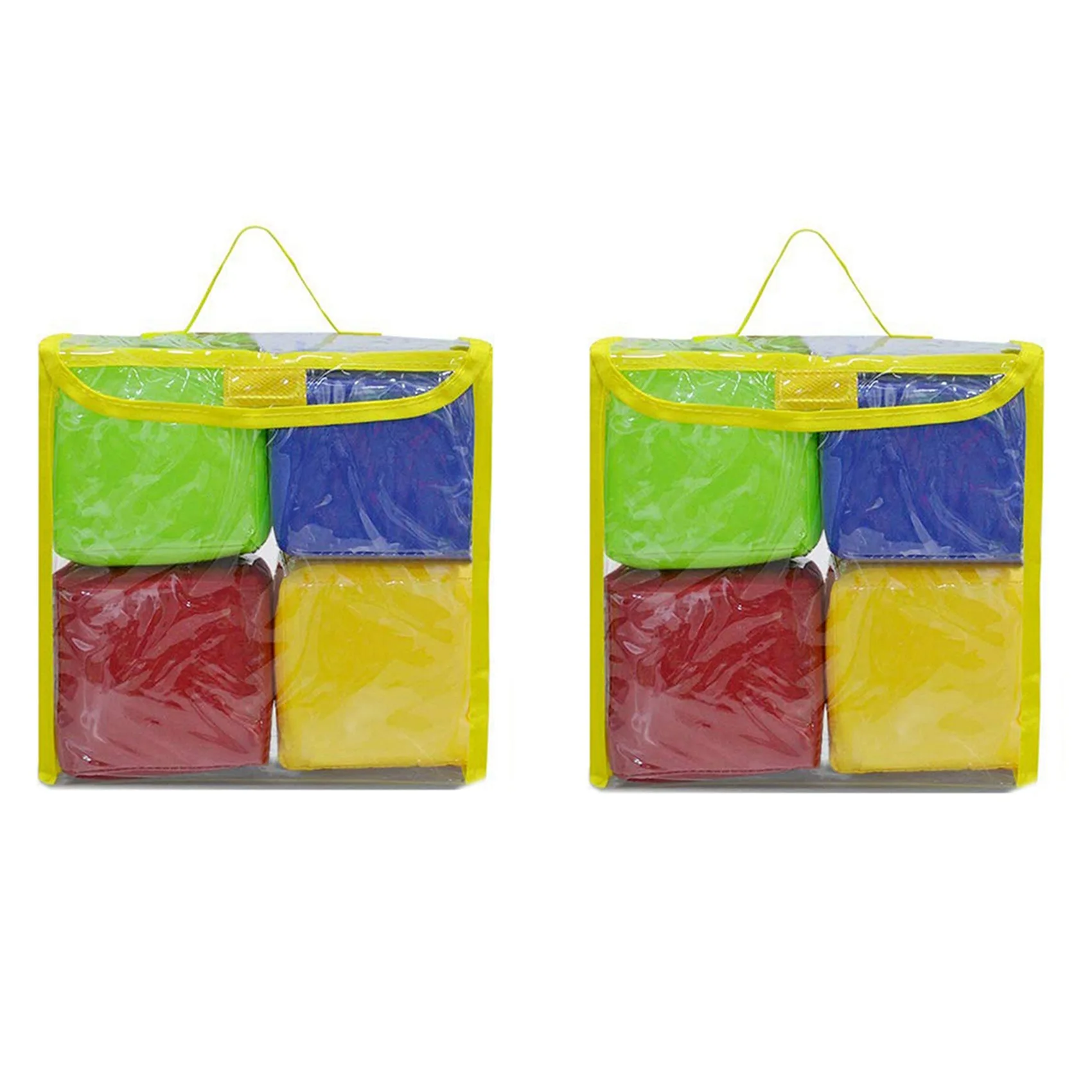 

AEF6-DIY Educational Playing Dice, Pocket Squares,Photo Pocket Foam Stacking Blocks,Pocket Cubes For Teaching - Set Of 8