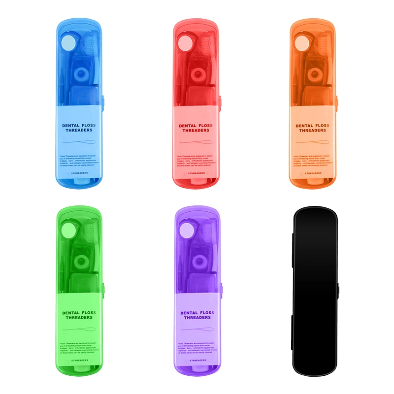 8 Piezas Kit de Cepillos de Cuidado Dental para Ortodoncia, Limpieza de Brackets con Cepillo Interdental, Hilo Dental y Cera de Ortodoncia, Estuche de Viaje 6