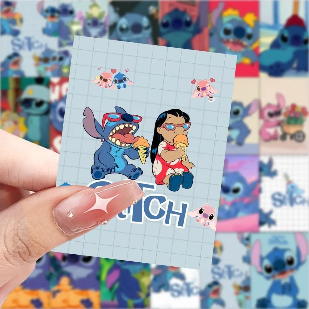 63 pièces mignon Disney dessin animé Lilo & point autocollants Kawaii enfants décalcomanies jouets bricolage journal portable bagages Kawaii décalcomanies jouets