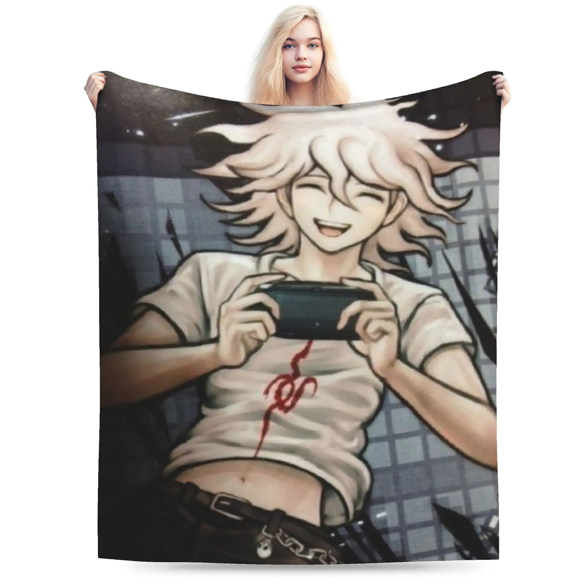 Nagito Komaeda The Ultimate Blankets Flannel  Cozy Lightweight Thin Throw Blankets for Home Bedding Throws