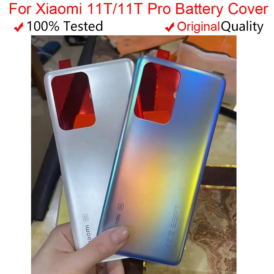 Original For Xiaomi 11T Pro Mi11T Back battery glass Cover 6.67\