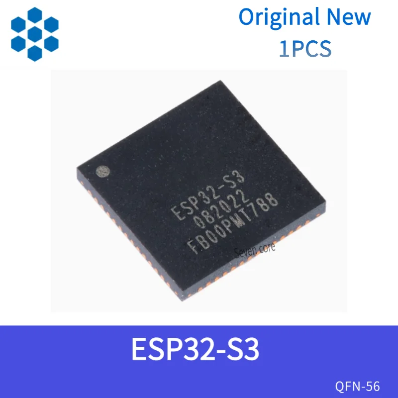 

Оригинальный новый 1 шт. ESP32-S3 QFN-56 Wi-Fi + Bluetooth 5,0 32-битный двухъядерный микроконтроллер