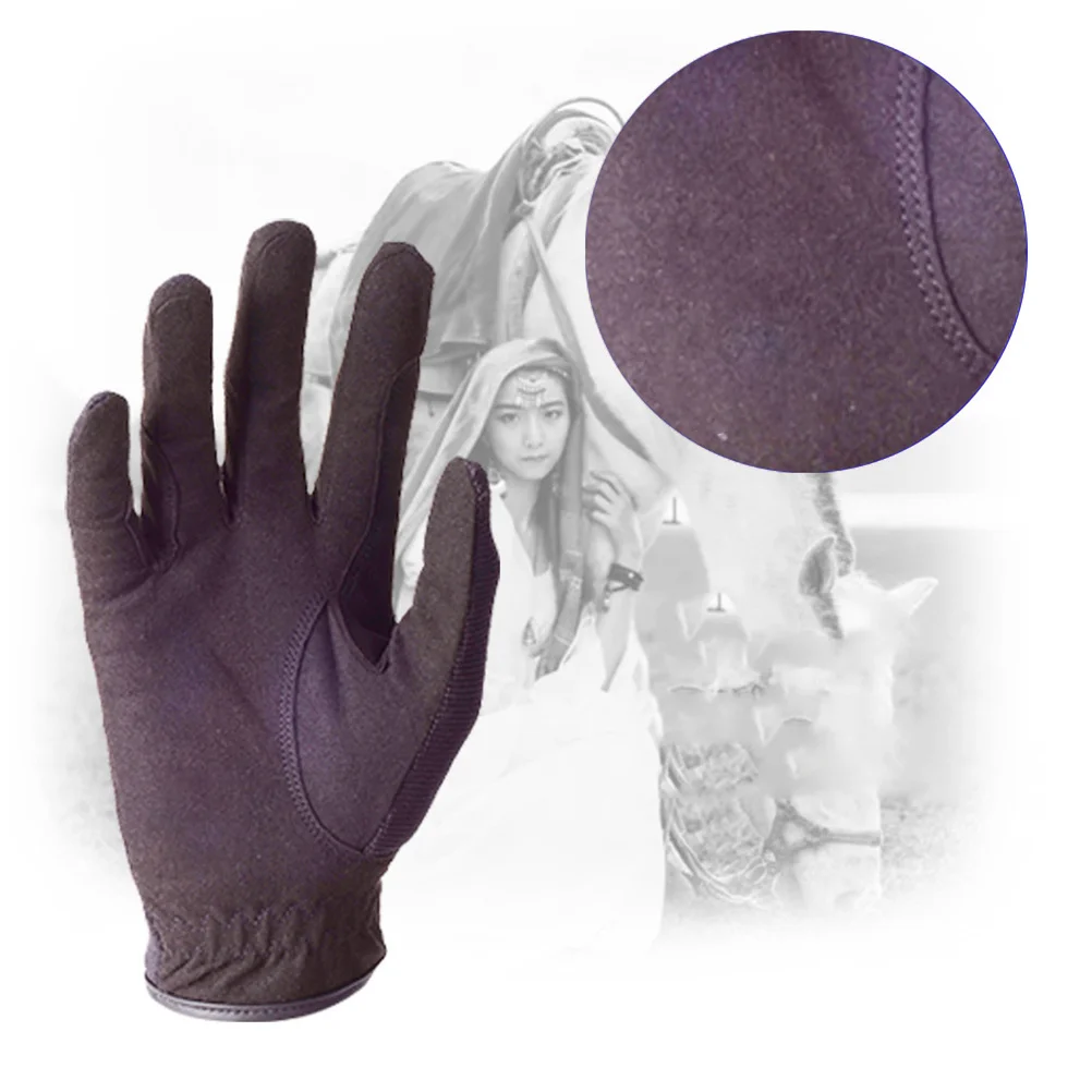 

1 Pair Microfiber Horse Riding Gloves Lightweight Breathable Touchscreen Compatible Unisex Equestrian Training Gloves