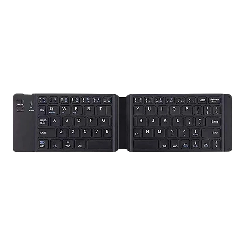 AT14 Dual Folding Wireless Bluetooth Keyboard For Ipad Cell Phone Tablet Computer Mini Mute Multi-Function Keyboard