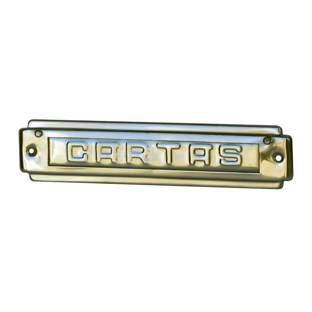 22X5Cm EDM polished brass mailbox plates