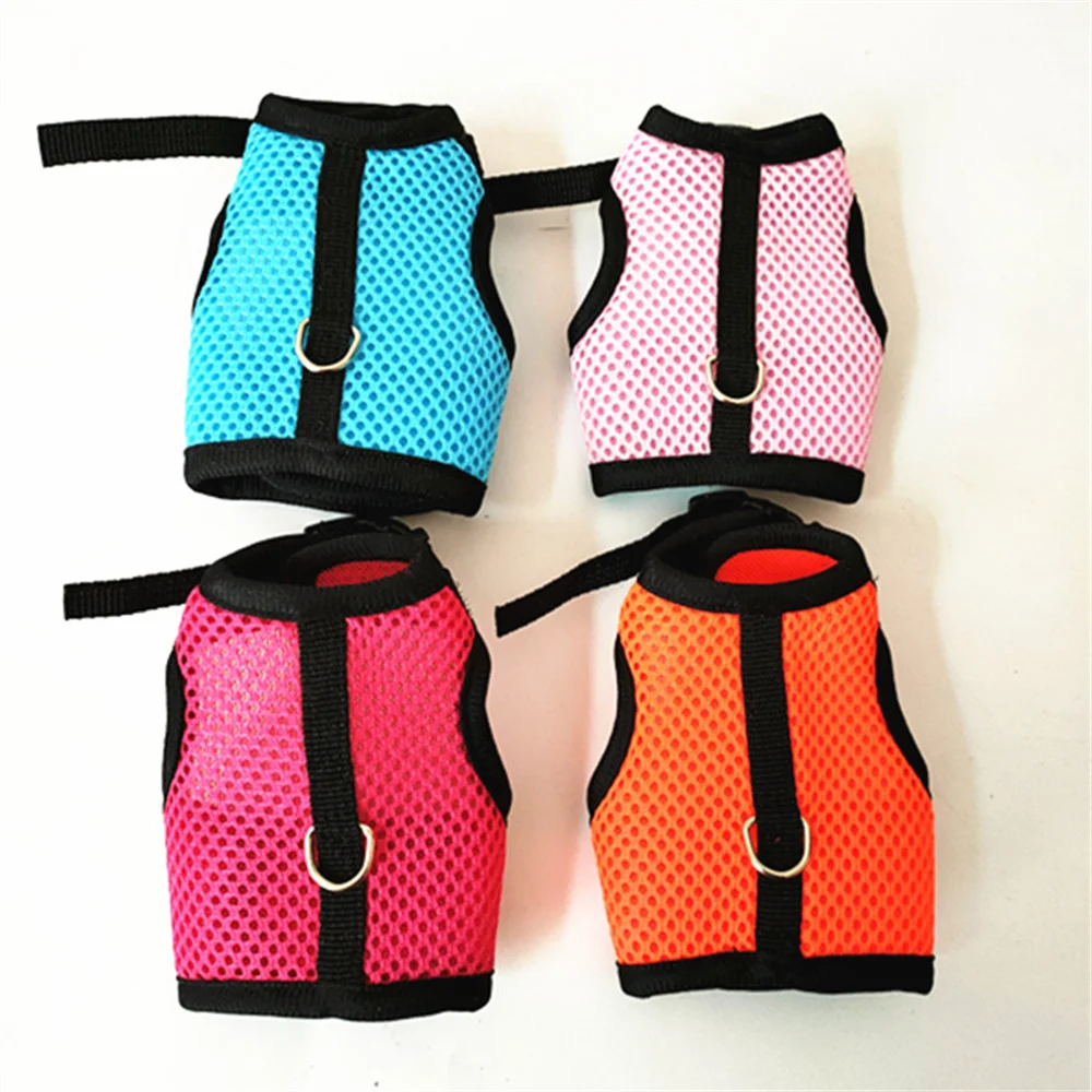 Pet vest belt Adjustable Breathable chicken duck fashion mesh pet with chest back set plus traction chicken duck goose training