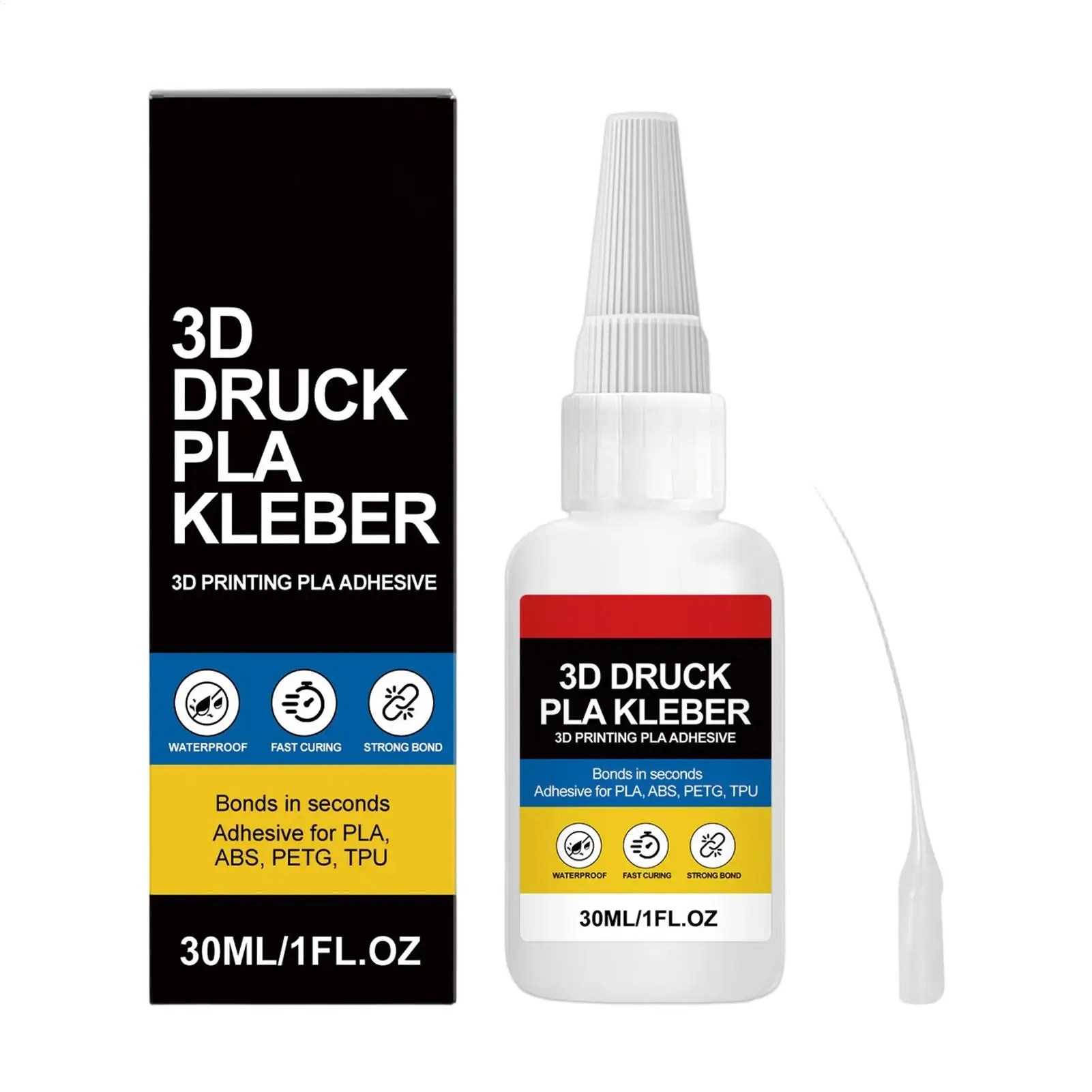 30ML 3D Printing Assembly Glue Low Odor Easy Apply Strong Bond Multi Material ABS PETG Resin Model Craft Repair Adhesive