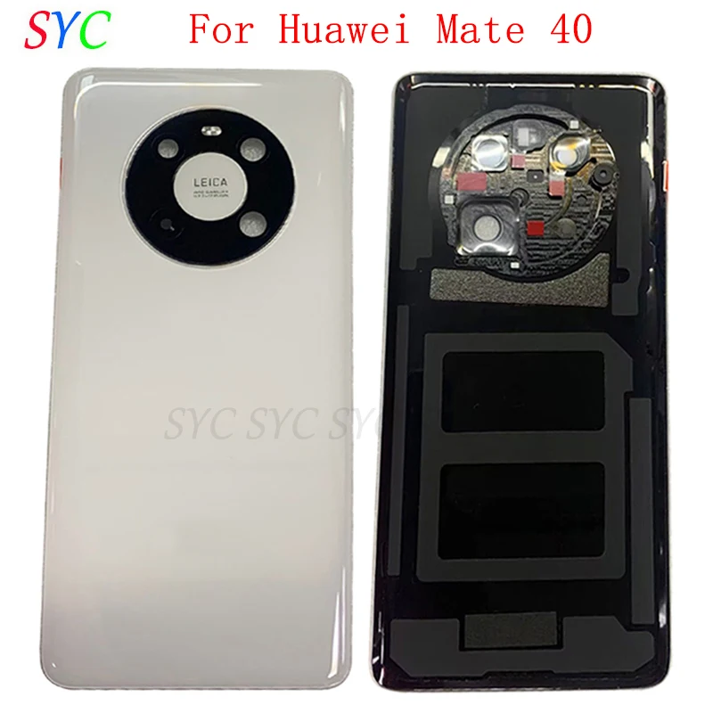 

Original Rear Door Battery Cover Housing Case For Huawei Mate 40 Back Cover with Camera Frame Lens Logo Repair Parts