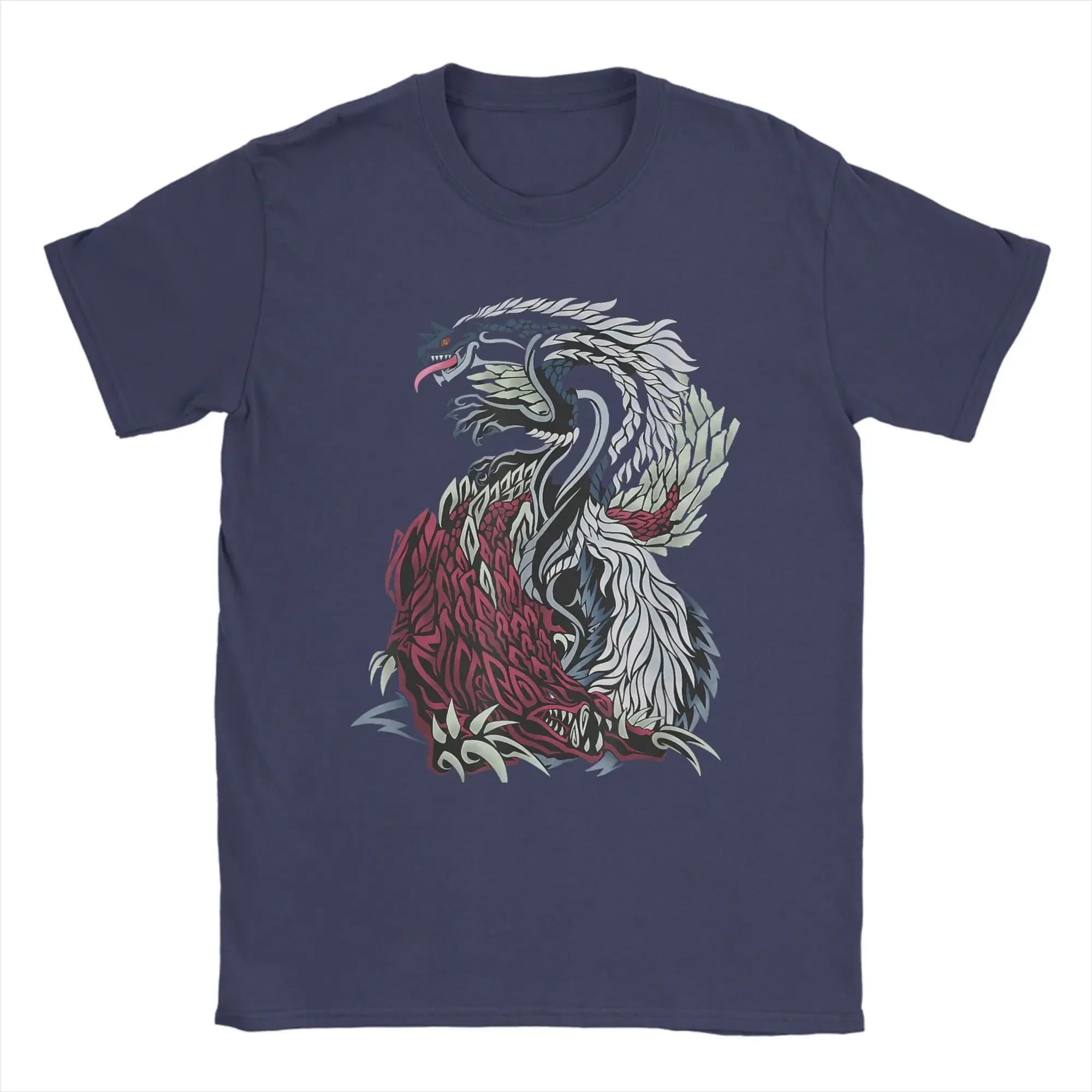 Monster Hunter Wilderness Tobi-Kadachi Odogaron Fun Printed T-Shirt 100% Cotton Video Game T-Shirt Summer O-Neck Short Sleeve
