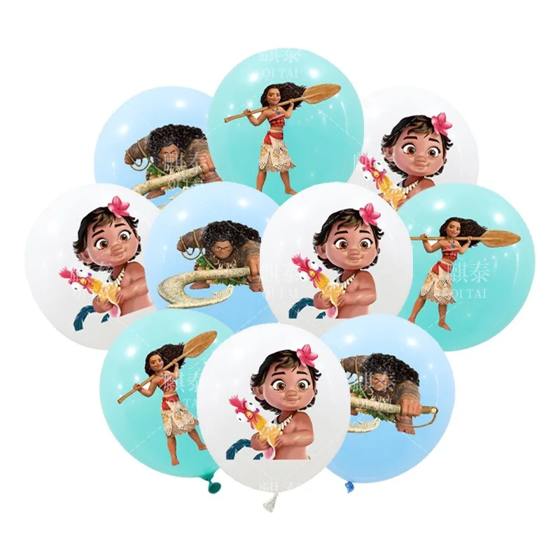 

Disney Moana 2 Cartoon Birthday Party Balloons Set Decorations Supplie Moana Maui Anime Figures Party Balloons Toys Kids Gifts