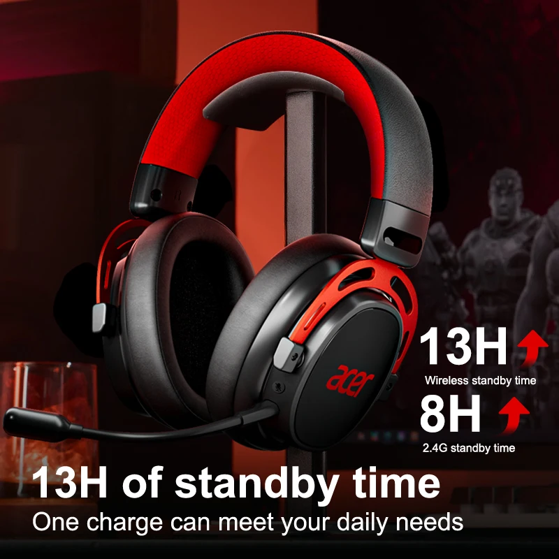 Acer純正Ohr752オーバーイヤーワイヤレスBluetoothヘッドホン