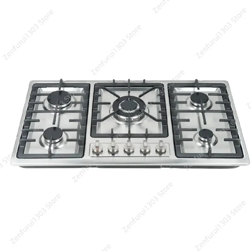 for Gas Stove Multi-head Cooking Utensil Stainless Steel 5-head Burner Cross-border Kitchen Appliance