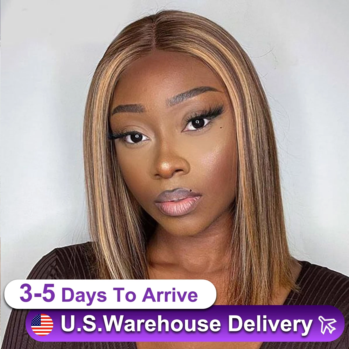 Highlight Honey Blonde 13X4 Hd Lace Front Wigs Human Hair 4/27 Frontal Bob Wig Human Hair Short Bob Wig For Women 180 Density