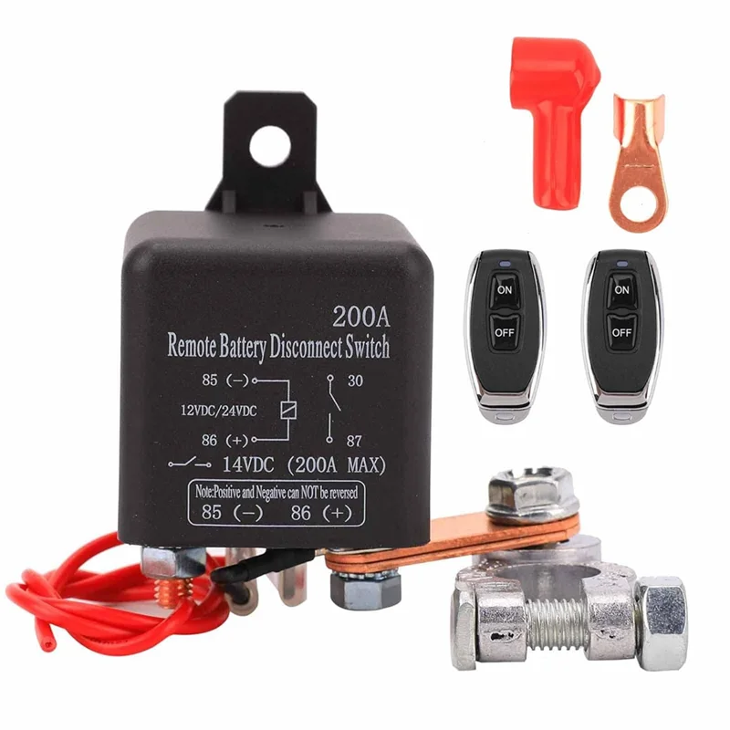 Exquisite-Remote Battery Disconnect Switch 360A Starting Current Upgraded Kill Switch For Car Truck DC12V 200A Remote Control
