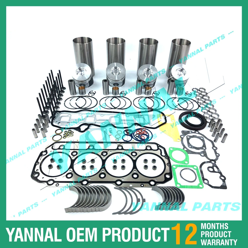 4TNV98-Overhaul Rebuild Kit With DHL Fast Shipping For Forklift Excavator Loaders Takeuchi TL130