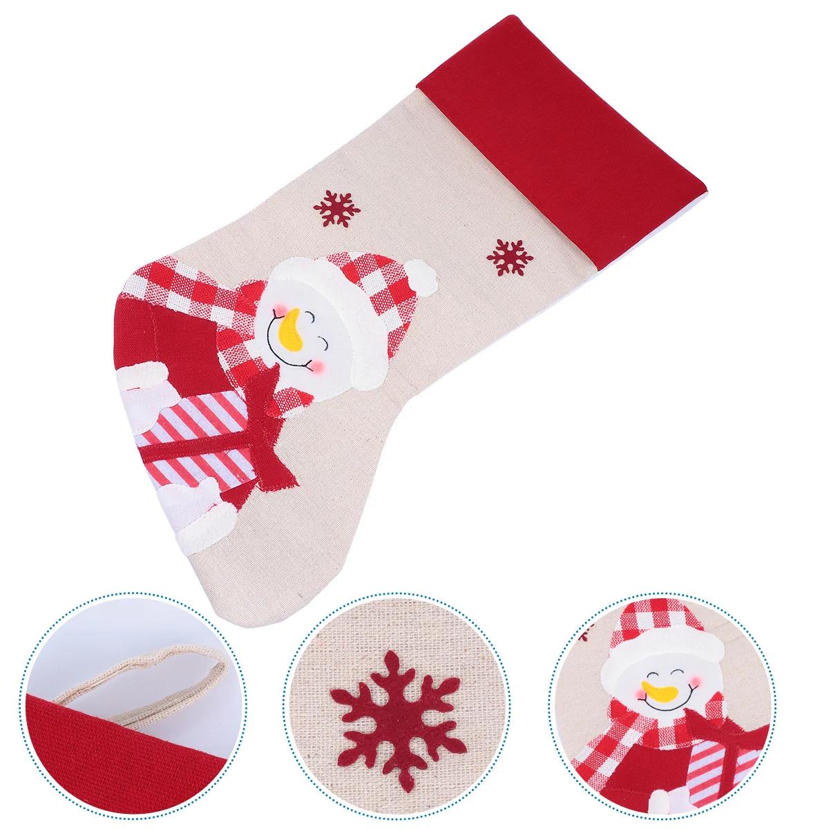 

1Pcs Christmas Gift Bag Candy Pouch Santa Sock High-Quality Flannel Stocking for Kids Surprise Decor Holiday Party Hanging