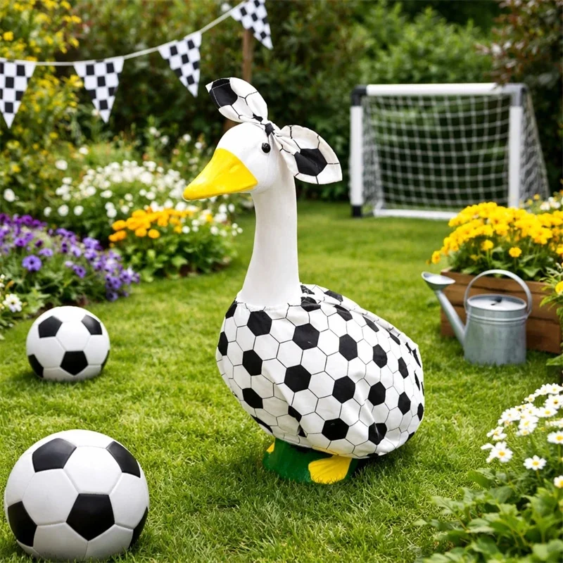 Soccer Fan Mascot Costume Set Goose Themed Porch And Yard Party Outfit For Kids And Teens Sporty Festive Gift And Home Display