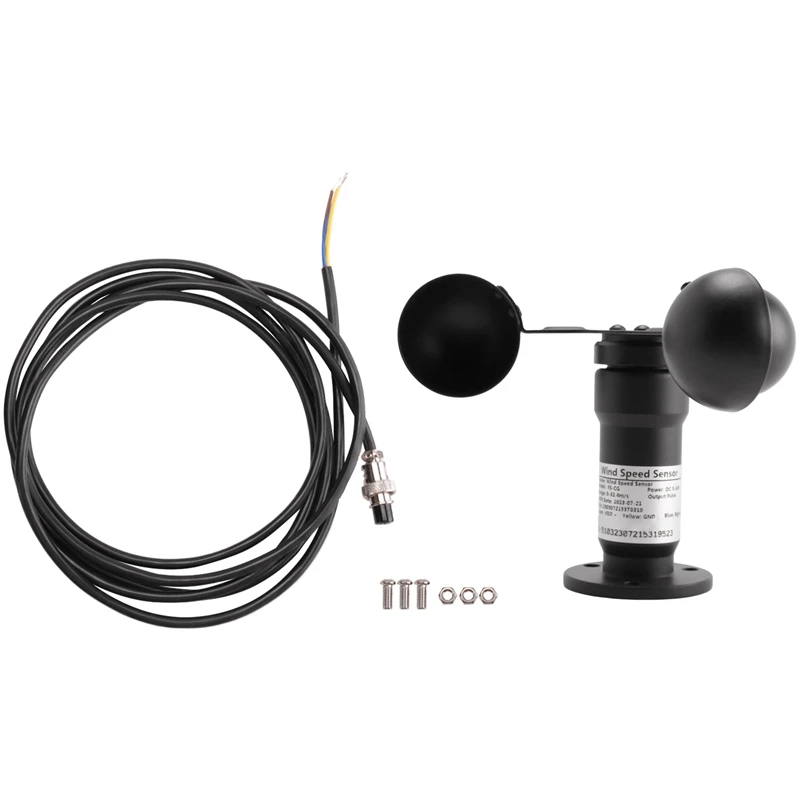 

Pulse Signal Wind Sensor Digital Anemometer Pulse Signal Output Aluminum Alloy Wind Speed Sensor Anemometer Anemometer