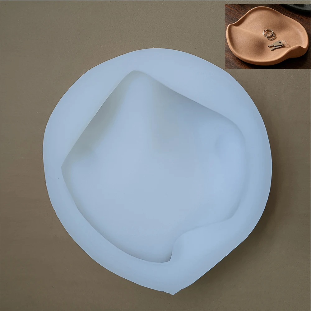 

Nordic Style Wave Plate Silicone Mold – Reusable & Durable for DIY Concrere Jesmonite Resin Casting