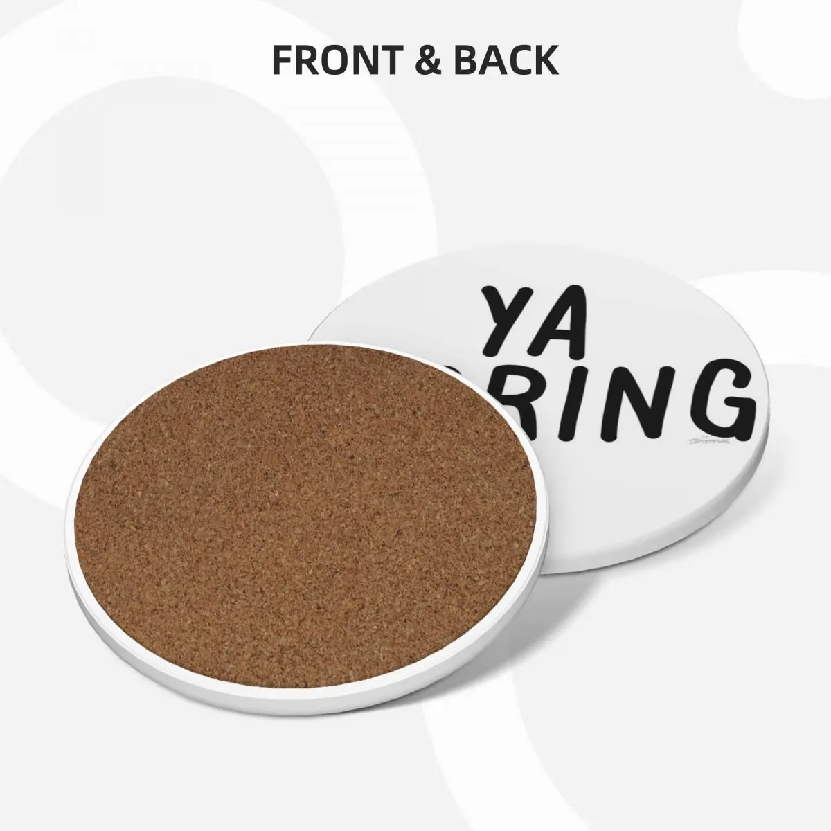 Ya boring Ceramic Coasters (Set of 4) cup set drink set set for drinks Coasters