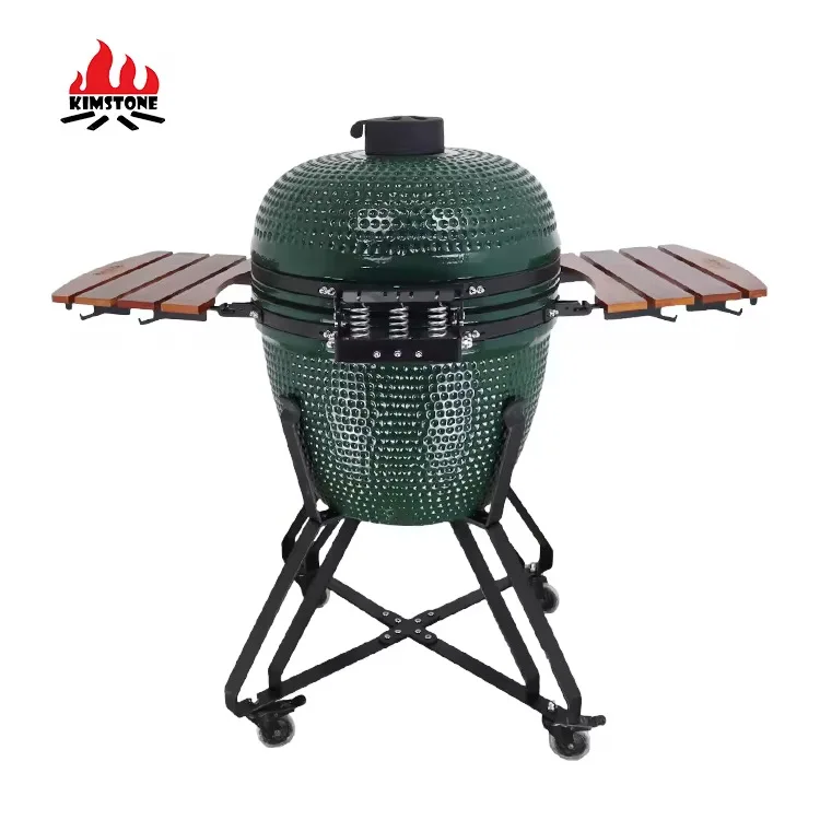 High Temperature Ceramic Charcoal Barbecue Grill With Stainless Steel Tripod Portable Camping Picnic Stew Cooking Grill Cookware
