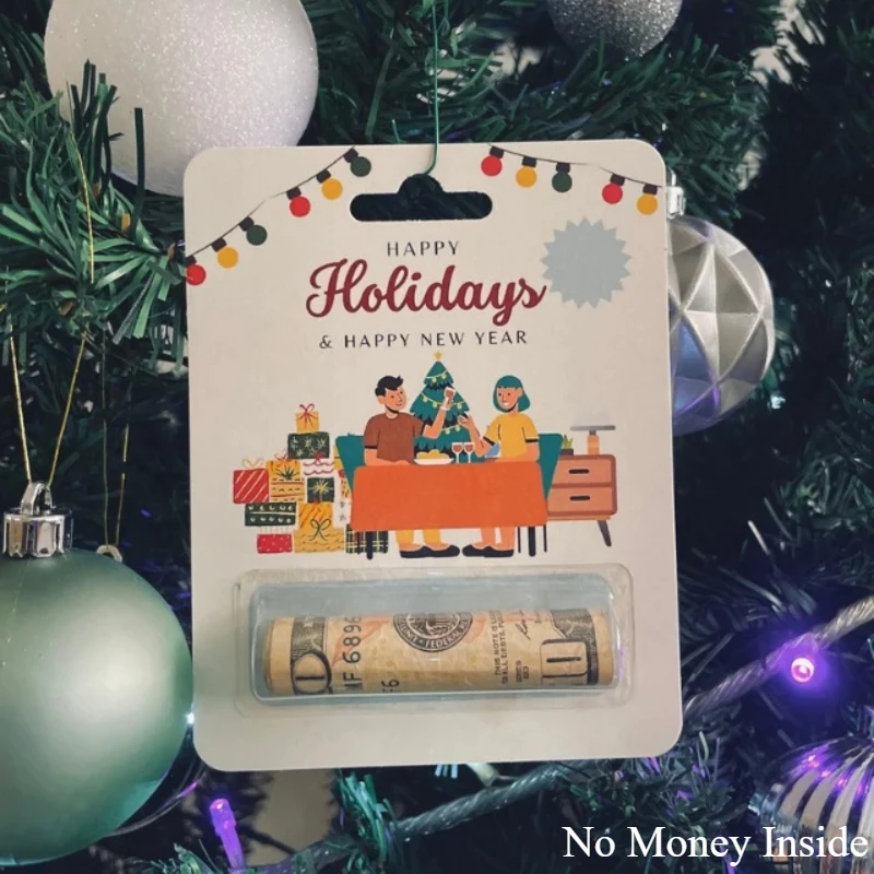 2024 Happy New Year Funny Christmas Money Card Holiday Atmosphere Christmas Tree Decoration Family Home Creative Accessory Gifts