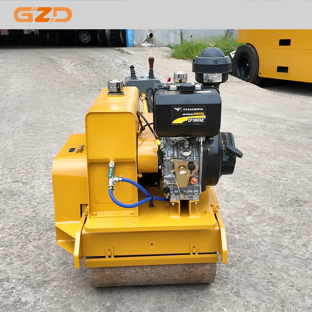 GZD Small Construction Sites Compactor Roller Machine Walk Behind Ground Road Roller