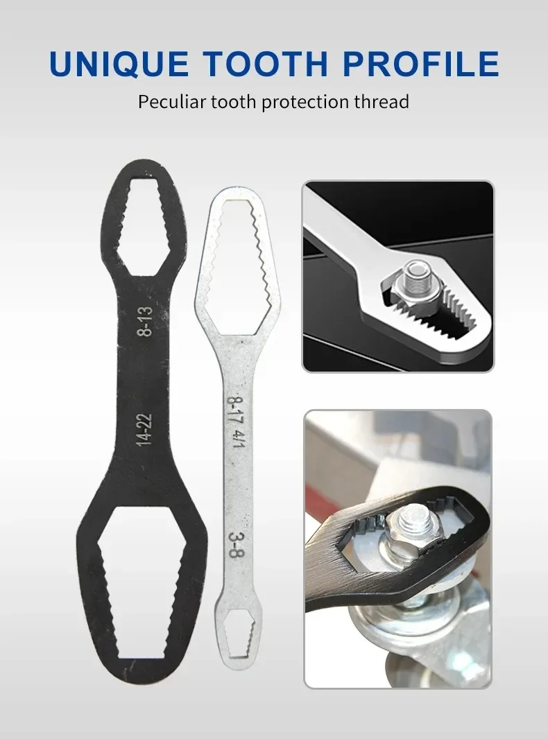 3-17mm Multifunctional Double End Box 8-22mm Hexagonal Solid Wrench ForTightening VariousDiameter Screws And Nuts image 6