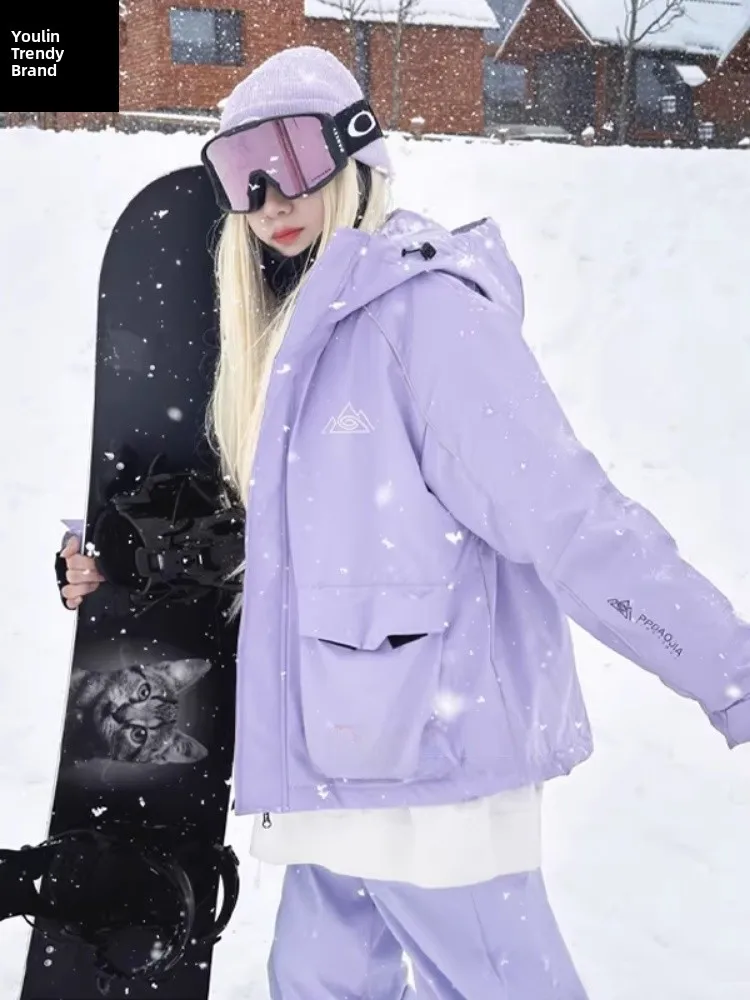 

Мужские зимние брюки для сноуборда с утеплением, водонепроницаемые, утепленные, для лыжного спорта, защита от холода, снегозащитные, молодежный стиль