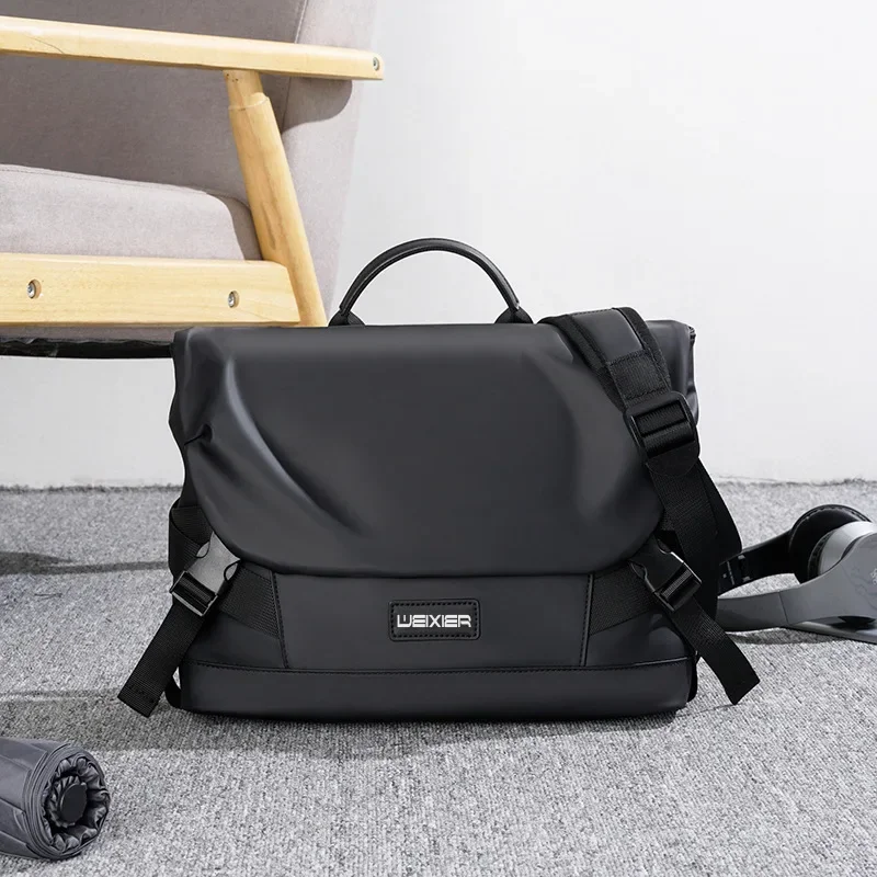 Fashion Trend Men's Crossbody Bag Large Capacity Oxford Fabric Anti-splash Casual Men's Shoulder Bag Commuter Work Package