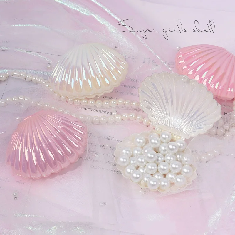 5/10 قطعة صناديق الحلوى قذيفة لطيف هدية أكياس التعبئة والتغليف ماكياج مجوهرات صناديق تخزين صدف ديكور حفلات الزفاف لصالح صندوق