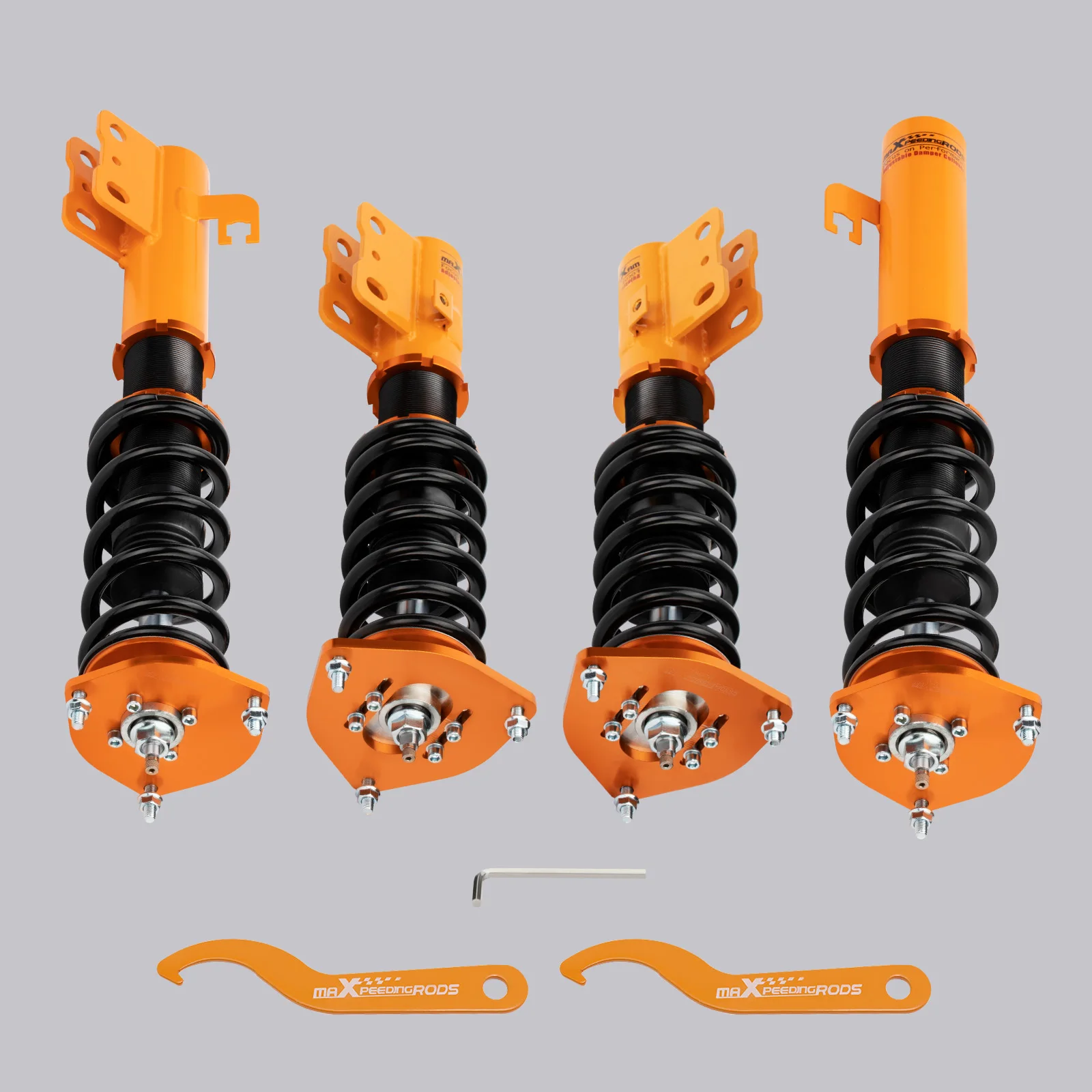 24 ways Adjustable Lowering Coilover for Subaru Forester SF 1999 2000 2001 2002 Coilover Springs Lowering Shock Absorbers