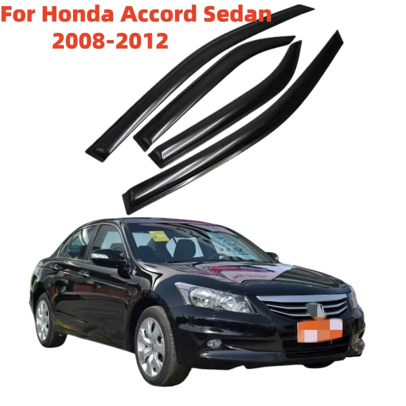 

For Honda ACCORD 2008 2009 2010 2011 2012 Sedan Window Visors Rain Guard Deflector Weathershield Moulding Trim Cars Accessories