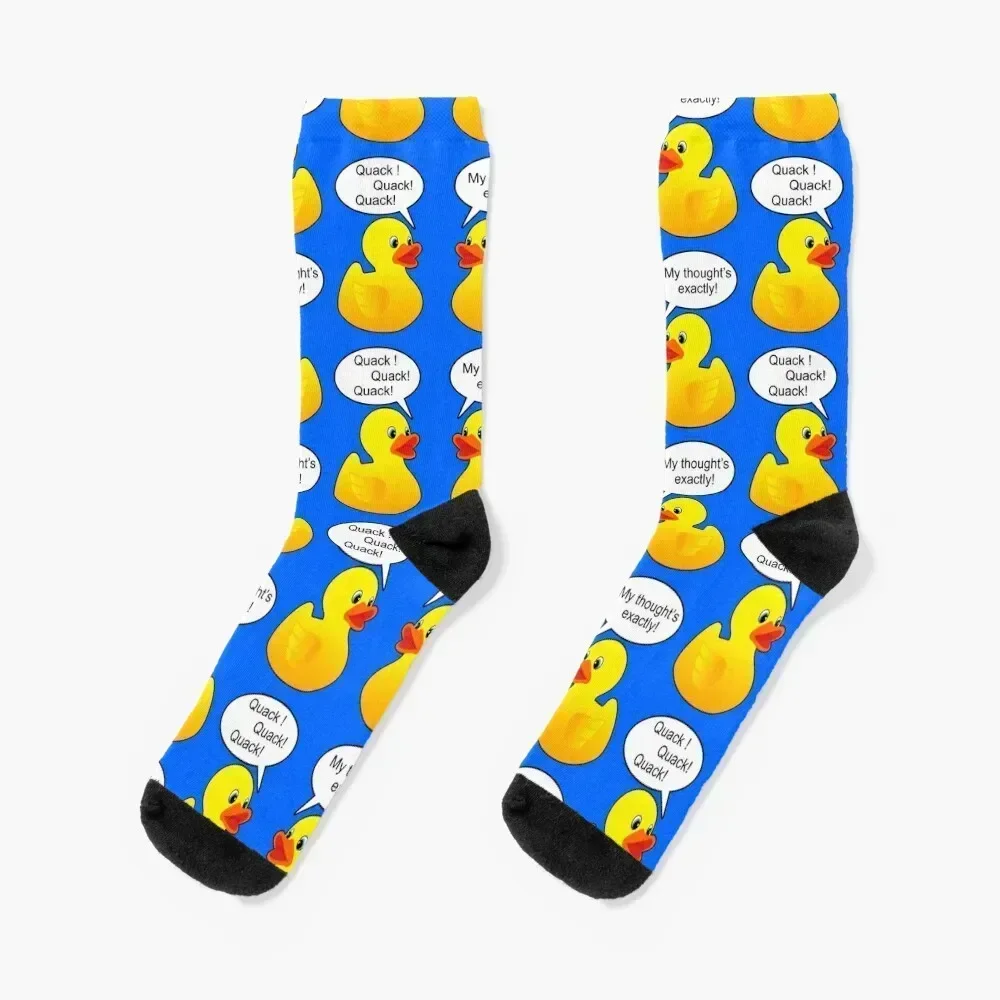 

Funny talking Rubber ducks Socks Crossfit anti slip football fashionable cartoon Socks For Men Women's