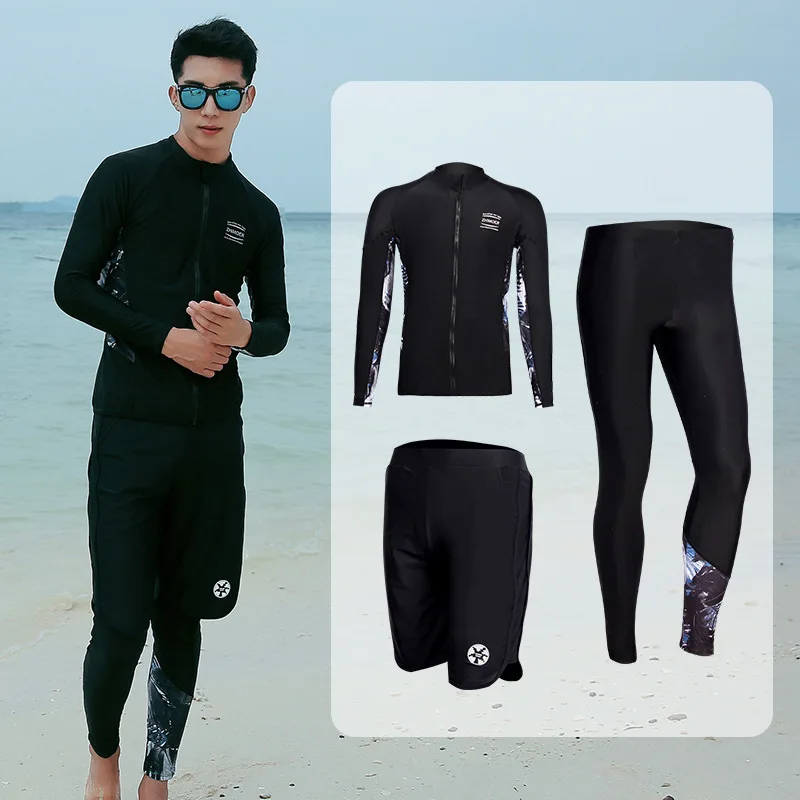 Couple Sports Diving Suit Men and Women Split Snorkeling Surfing Slim Water Wicking and Quick-drying Swimsuit Suit