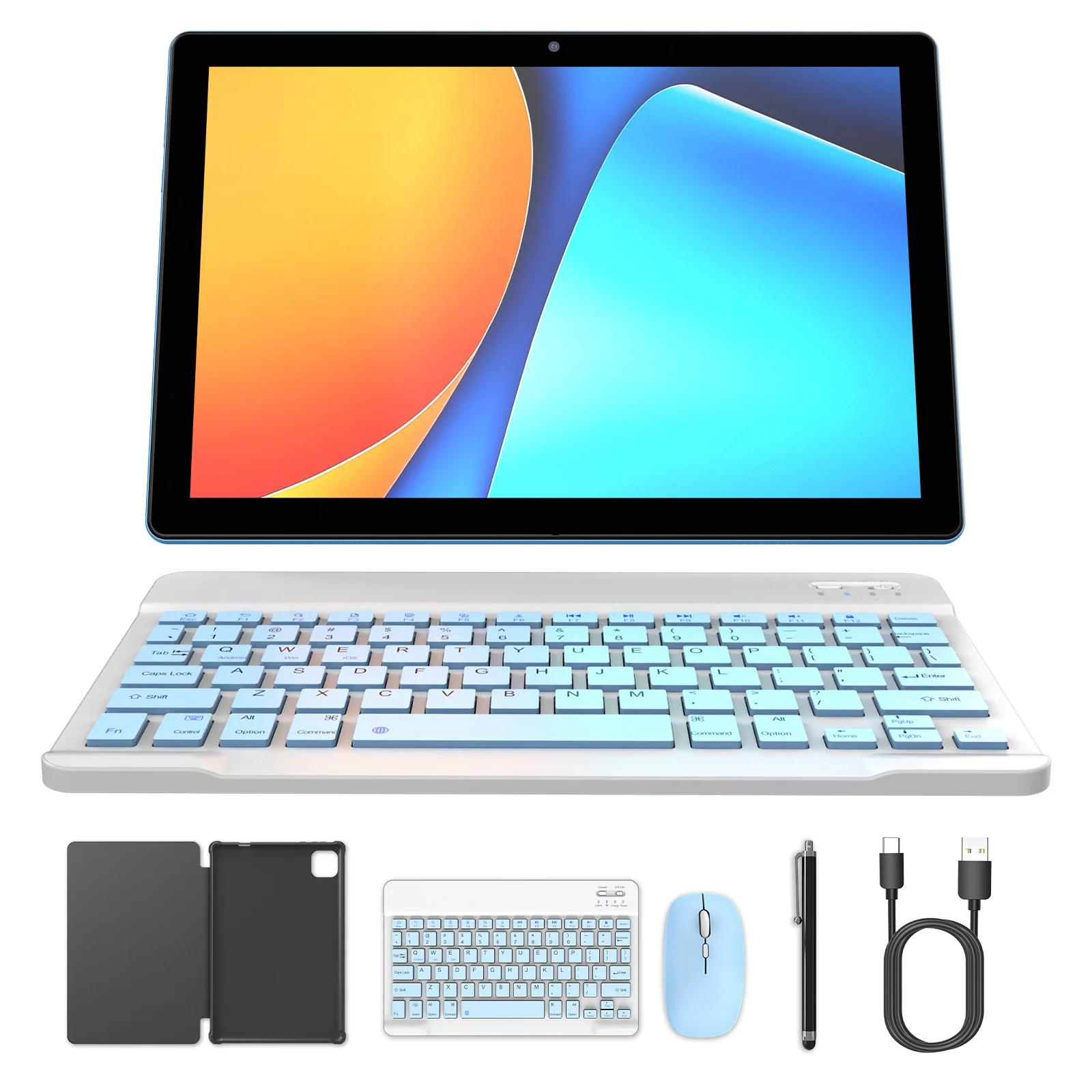 Latest Global Version Android 15 Tablet, 10-inch Tablet, Quad-core Processor, 1280*800 Resolution, 12 (3+9) GB RAM, 64GB Storage