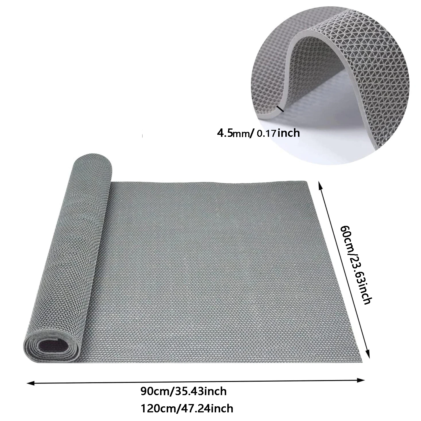 Anti Slip Drainage Mat, Damp Area Door Mat, Bathroom Shower Floor Mat, Multi-functional Restaurant Kitchen Heavy-duty Carpet