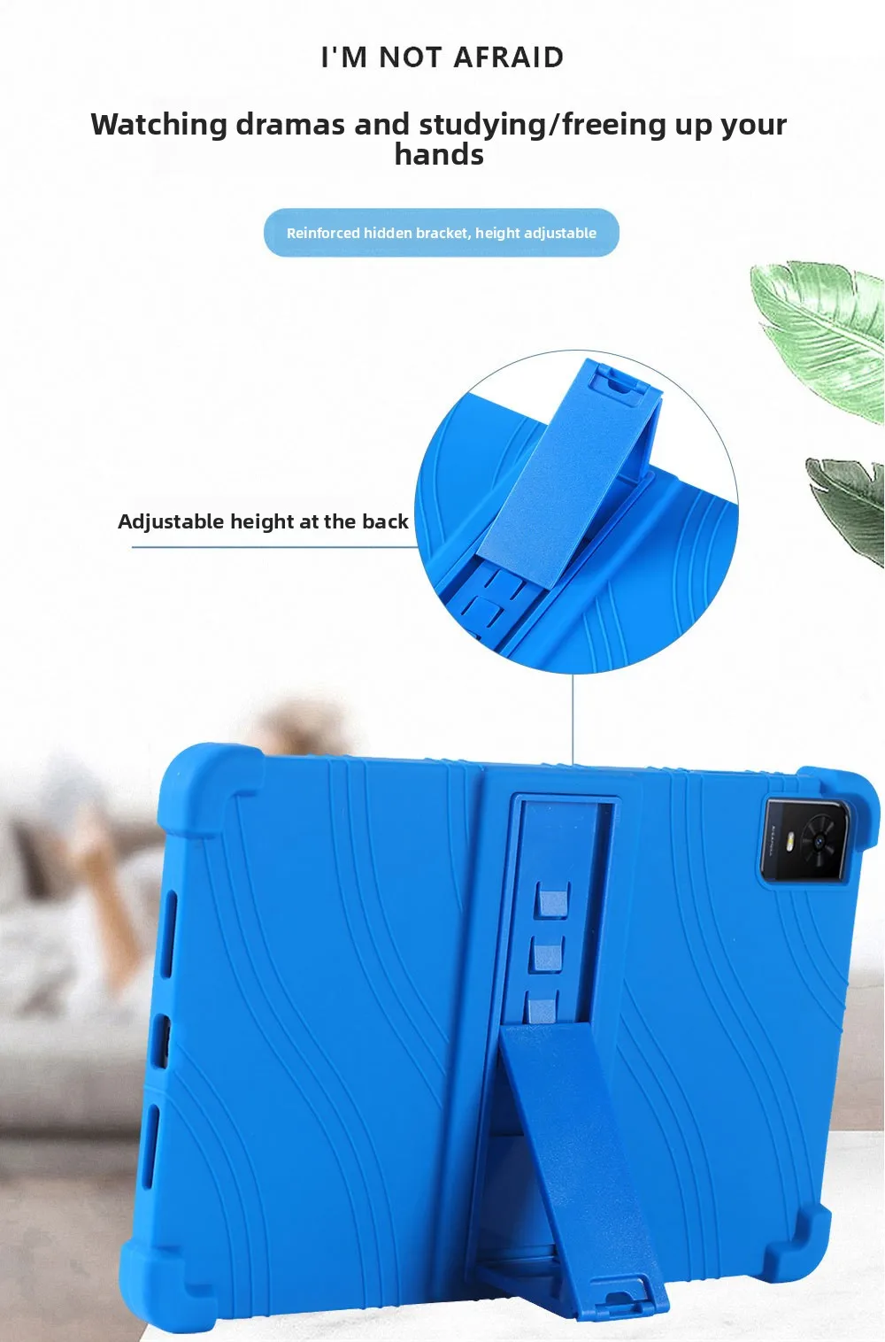 Stoßfeste TPU-Hülle für TCL Tab 10L Gen3 8193A 10.1, Weicher Stoßfänger mit Ständer, Mehrere Farben – Detail 3