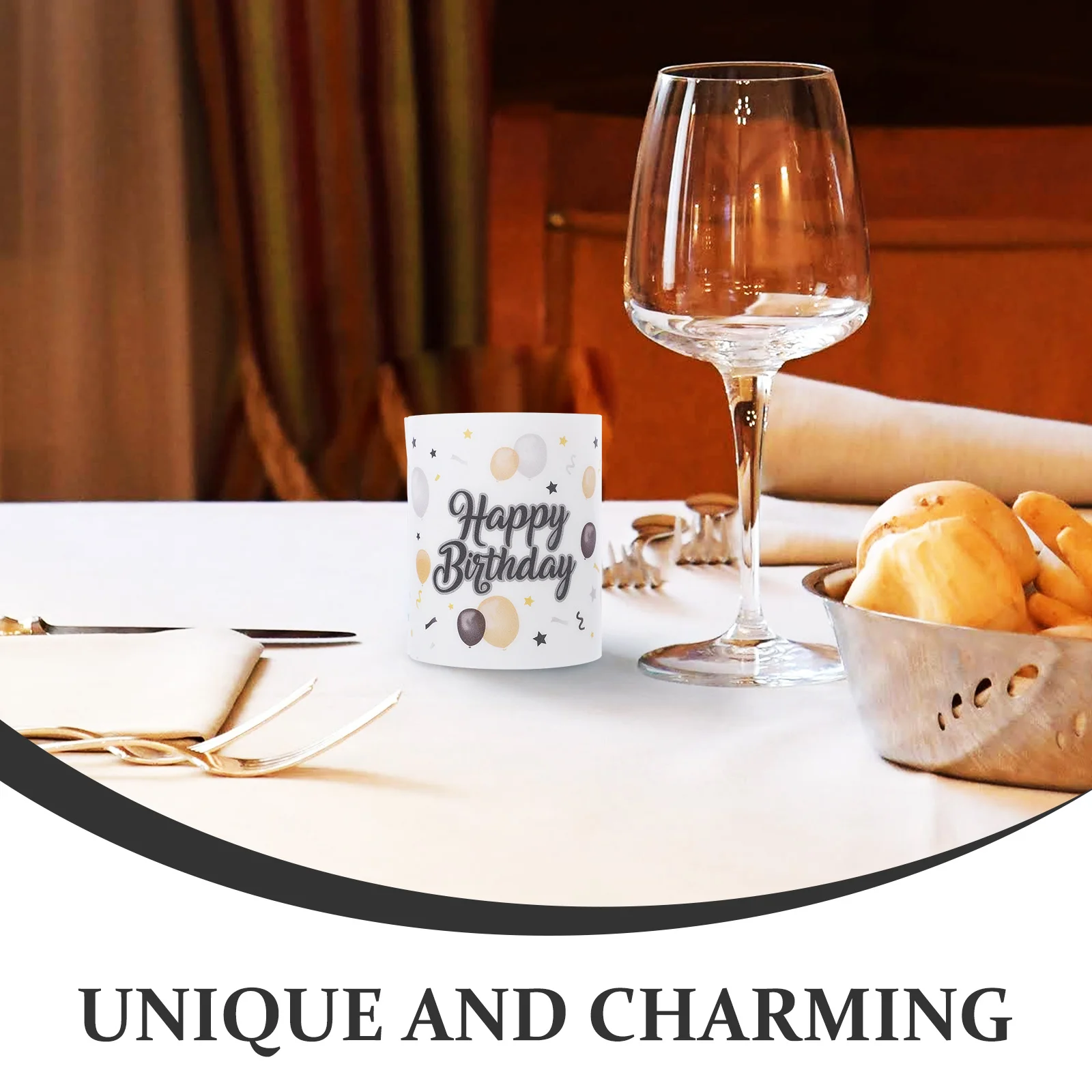 

8Pcs Plastic Cylinder Cover Birthday Shades Windproof Decorative Cylinder Covers for Home Bedroom Study Office