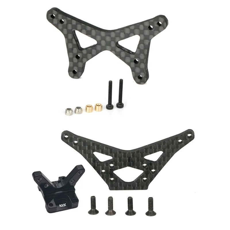 KYX Front and Rear Carbon Fibre Shock Tower for LOSI 1/16 MINI BUGGY