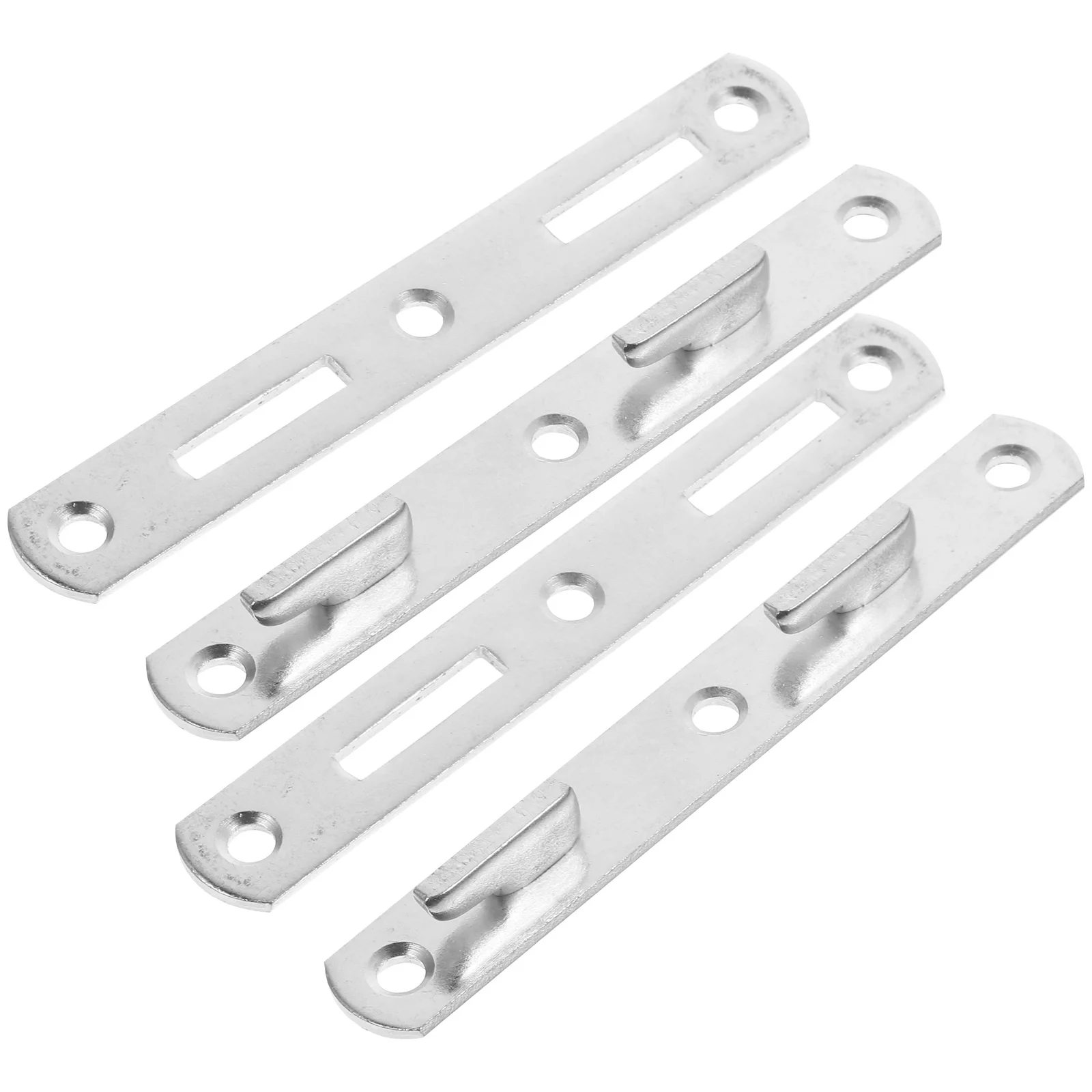 4 Pcs Stainless Steel Bed Hinge Frame Rail Fasteners Buckle For Hinged Accessories